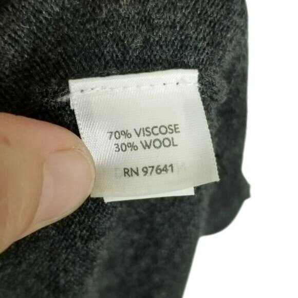 J.Jill Petite S Viscose Wool Blend Gray Maxi Dress Dry Clean - Picture 4 of 15